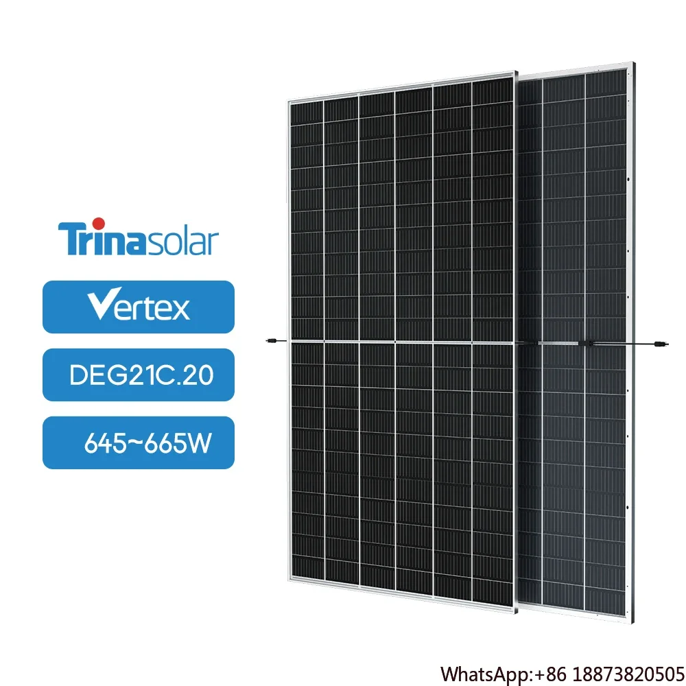 High Efficiency PV Modules Outdoor Solar Panel Monoocrystaline Trina Solar Panels 670W