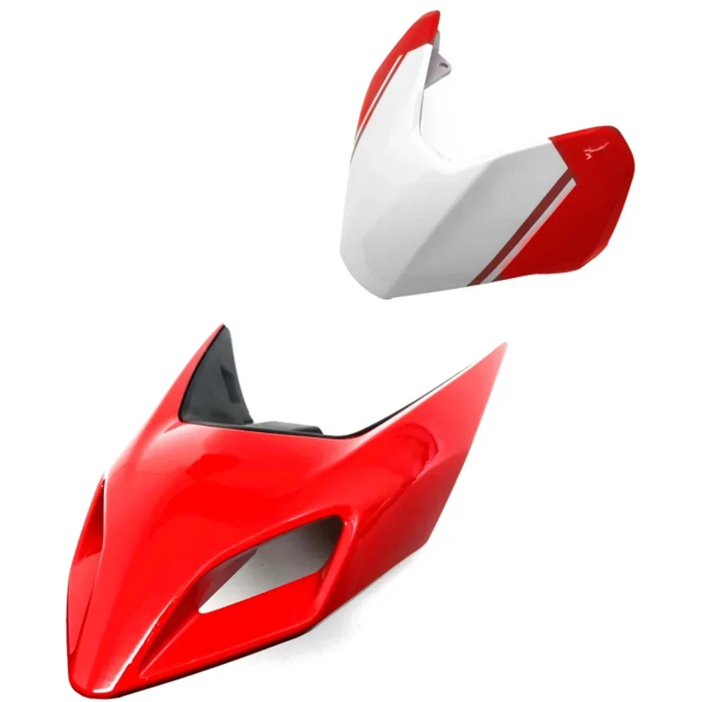 For Ducati Hypermotard 950 2019 2020 2021 White Red Front Nose Headlight Fairing