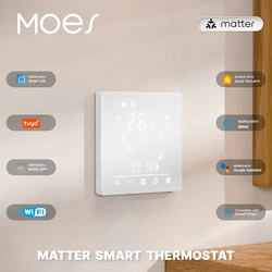 MOES Tuya Matter WiFi Smart Thermostat Temperature Controller Water Boiler Electric Heating With Alexa Google Apple Smartthings