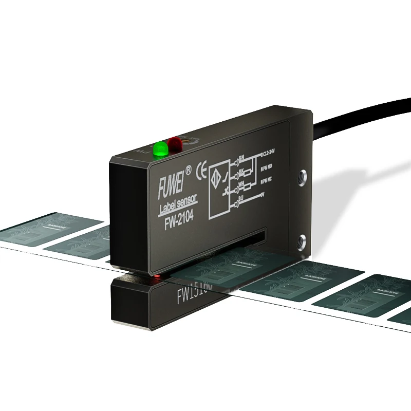 FUWEI Optical Sensor Automatic Labeling Machine Equipment Photoelectric Label Sensor Sot Type Optical Sensor Column Labels