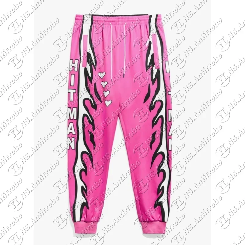 2026 Hot Selling Fashion Elastic Fabric Pants Men Women Kids Clothes Bret Hart Royal Rumble Hitman Pants Breathable Quick-Drying