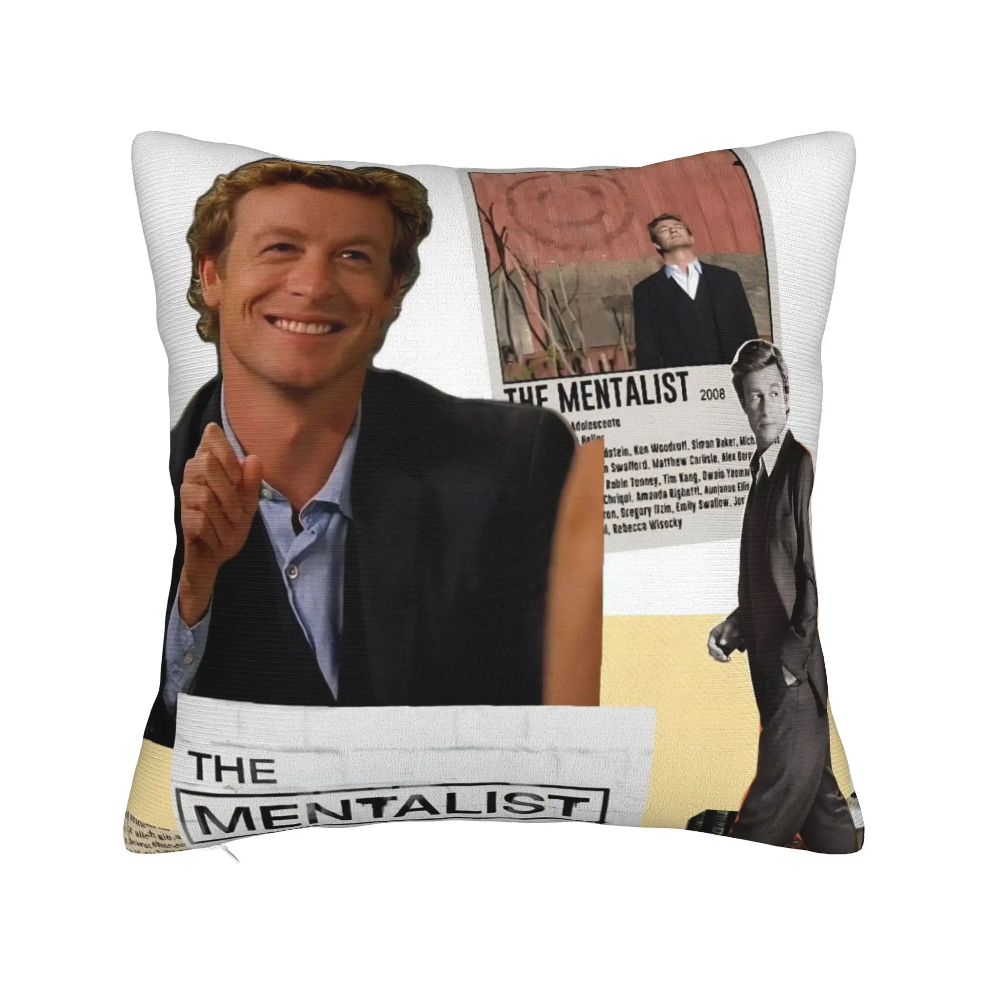 Decorative Pillowcases The Mentalists Merchandise Sofa  Throw Pillow Case Cover Zipper Multiple Sizes