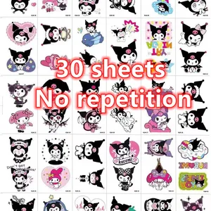 ملصق وشم مؤقت للأطفال ، لون مقاوم للماء ودائم ، شخصيات كرتونية سانريو ، كورومي ، مرحبا كيتي ، هدايا لطيفة أعلى 10 بيع الأم والطفل الوشم - No5