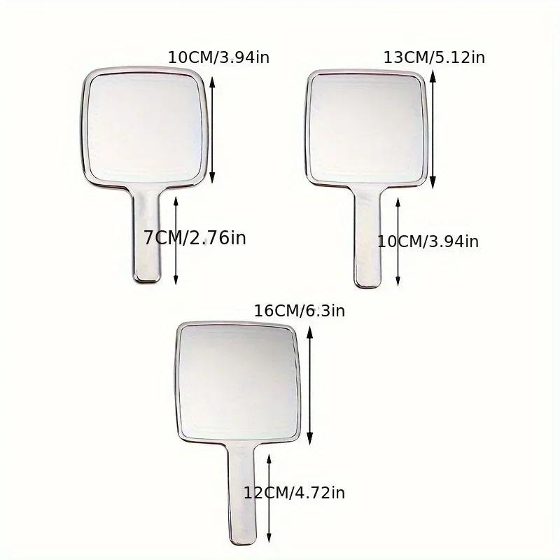 Espelhos cosméticos ins espelho portátil forma líquida espelho de maquiagem quadrado influência de extensão de cílios