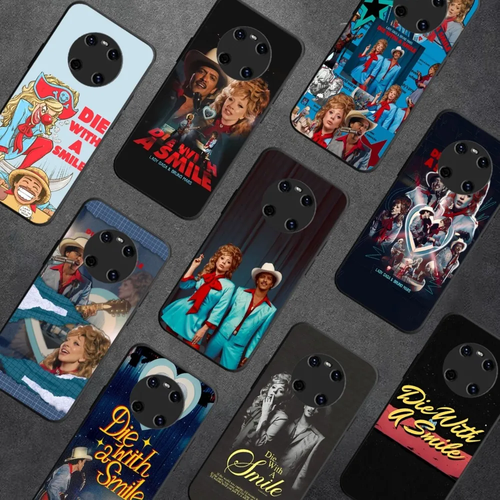 Singer L-Lady G-Gaga Die With A Smile Bruno Mars Phone Case For Huawei Y9 6 7 Prime Enjoy 7s Plus 9e 9plus 8E Lite Psmart Shell