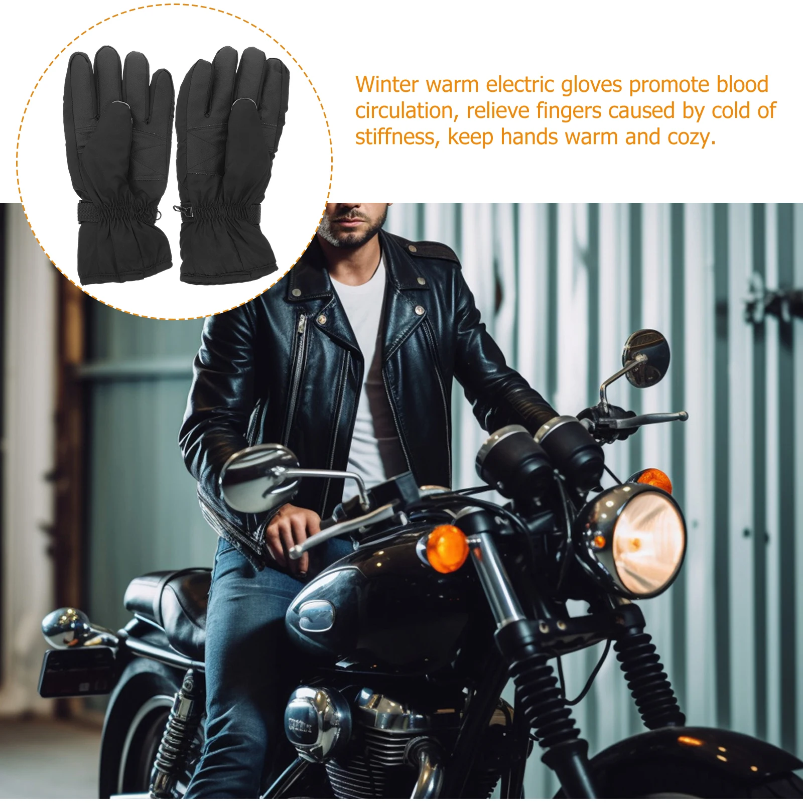 

Powered Heated Gloves Waterproof Insulated Electric Heating Gloves Winter Outdoor Camping Hiking Hunting Large