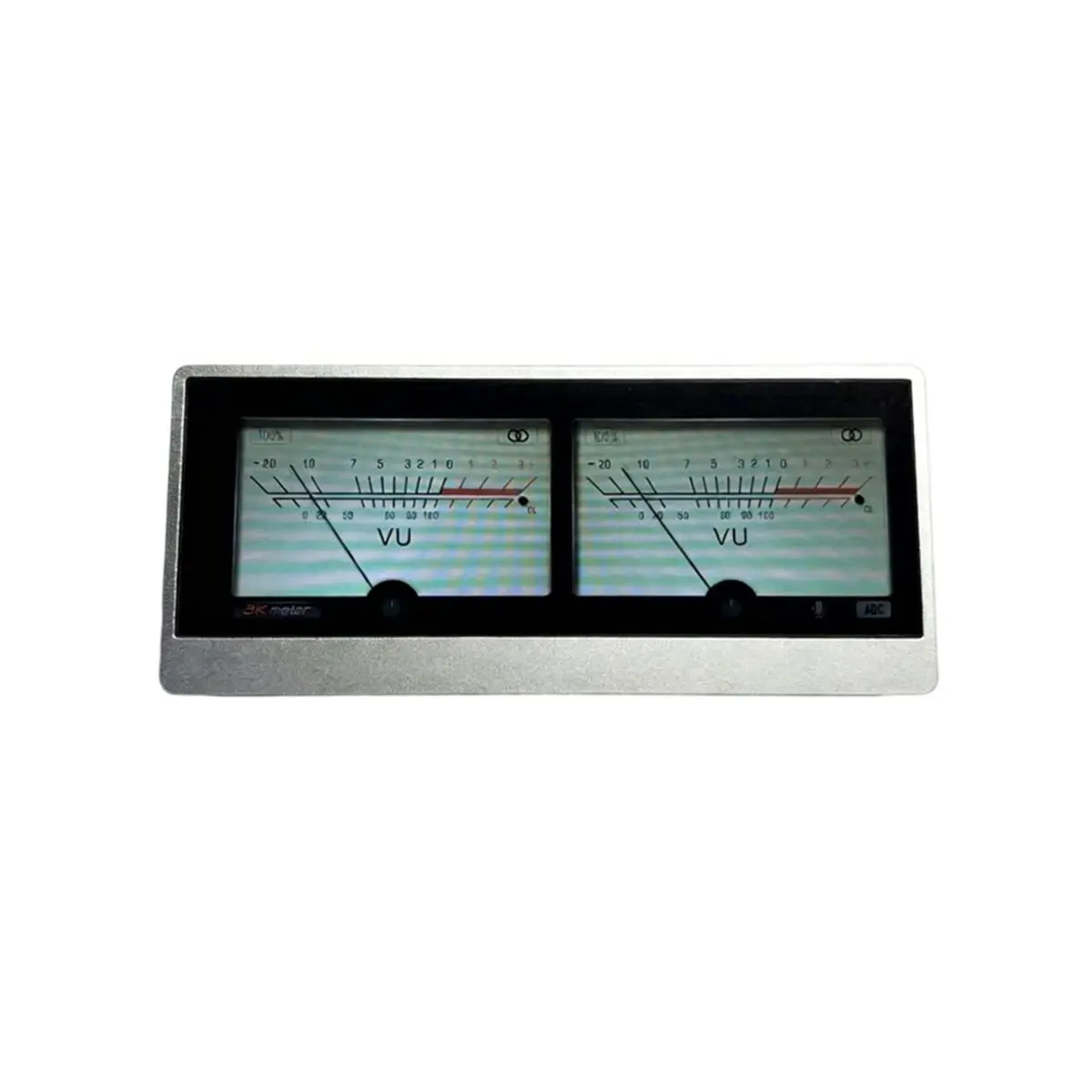 METER Audio Spectrum Analyzer 4.6Inch Audio Spectrum Analyzer VU Meter Sound Level Indicator Analog Pointer