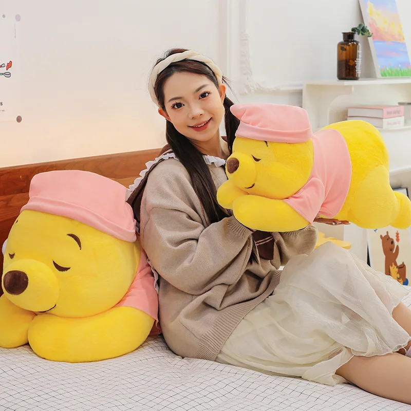 

37-47cm Disney Winnie The Pooh Plush Toys Doll Cute Large Cartoon Plushie Anime Birthday Pillow Doll Stuffed Gift for Kids Xmas
