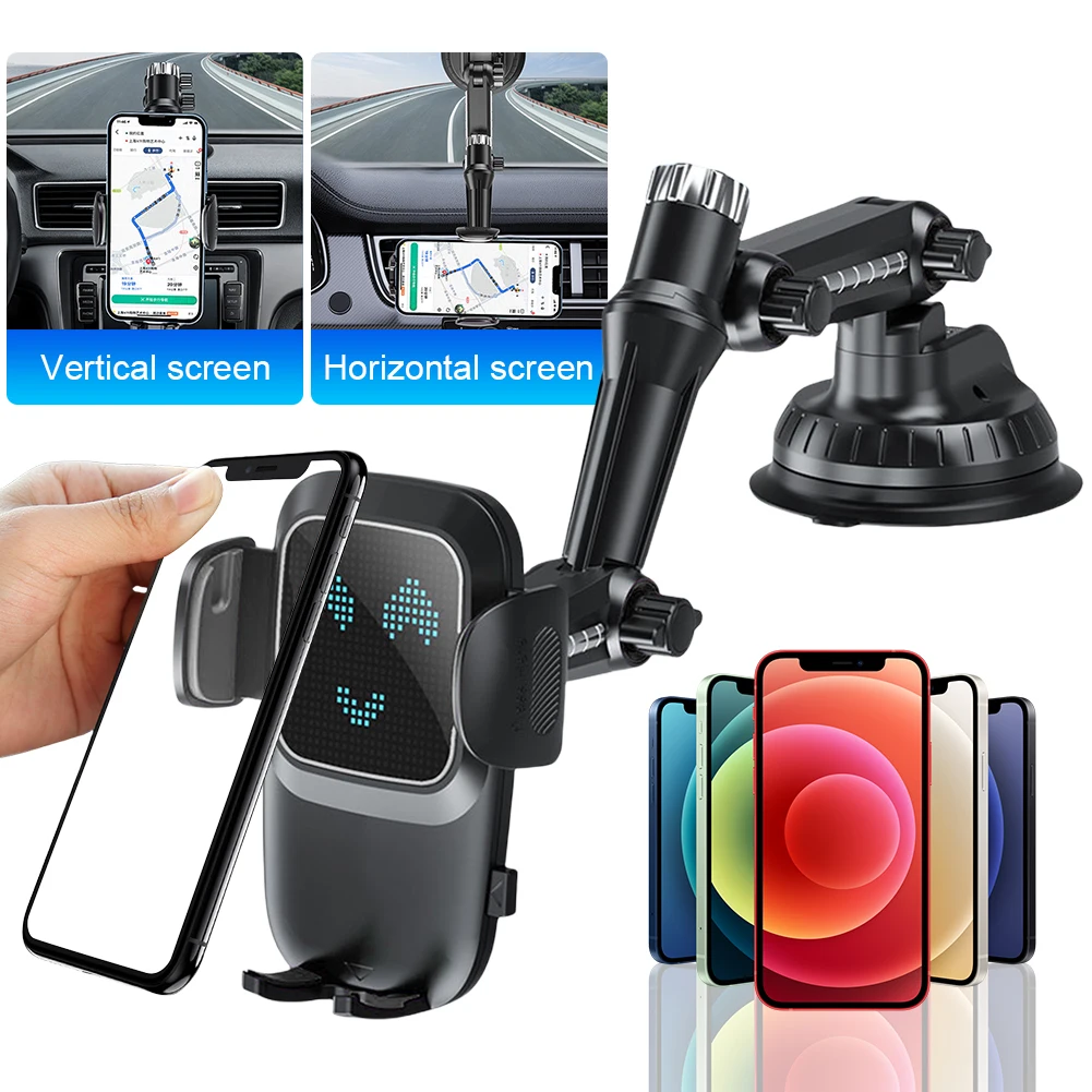 

Air Vent Phone Mount Flexible Long Arm 360 Degree Rotating Phone Clip Bracket Hands Free Air Outlet Phone Stand with Suction Cup