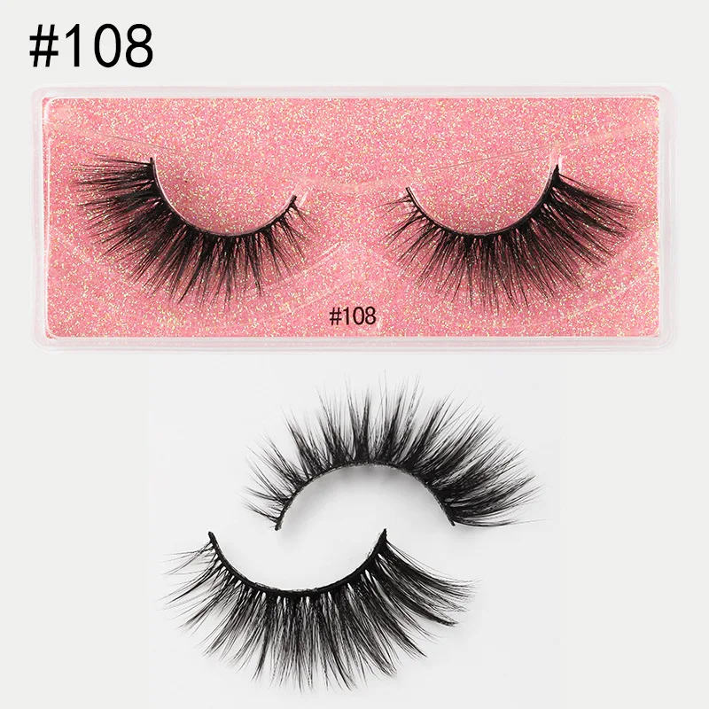 2/4/6PAIRS Handmade 100% Cruelty-free Popular Comfortable Vegan High-quality Sustainable Reusable False Lashes For Everyday Use