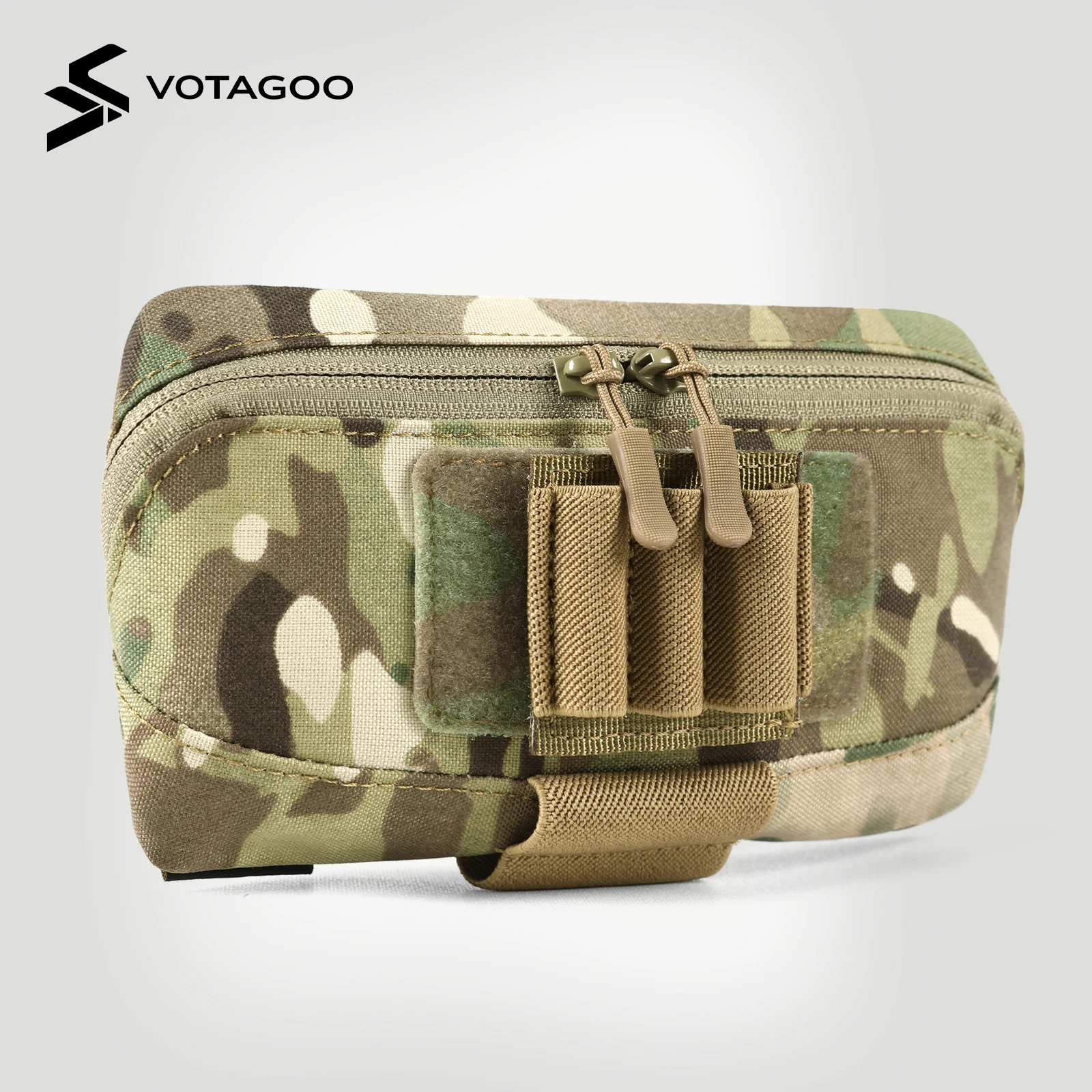 VATAGOO Tactical MOLLE Admin Pouch Laser Cut Utility Belt Pouch EDC Tool Organizer Modular Zippered Medical Pouch view 2