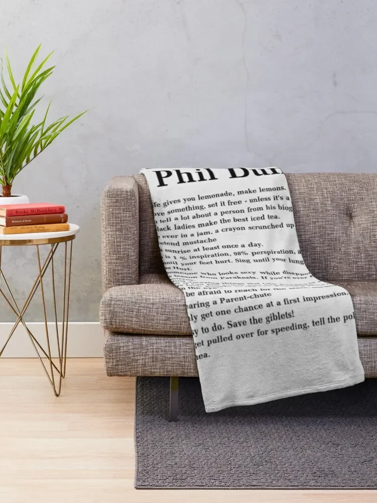 Life Lessons From Phil Dunphy Modern Family Films Sitcom Movie Cameron Tucker Alex Dunphy Gift Graph Throw Blanket