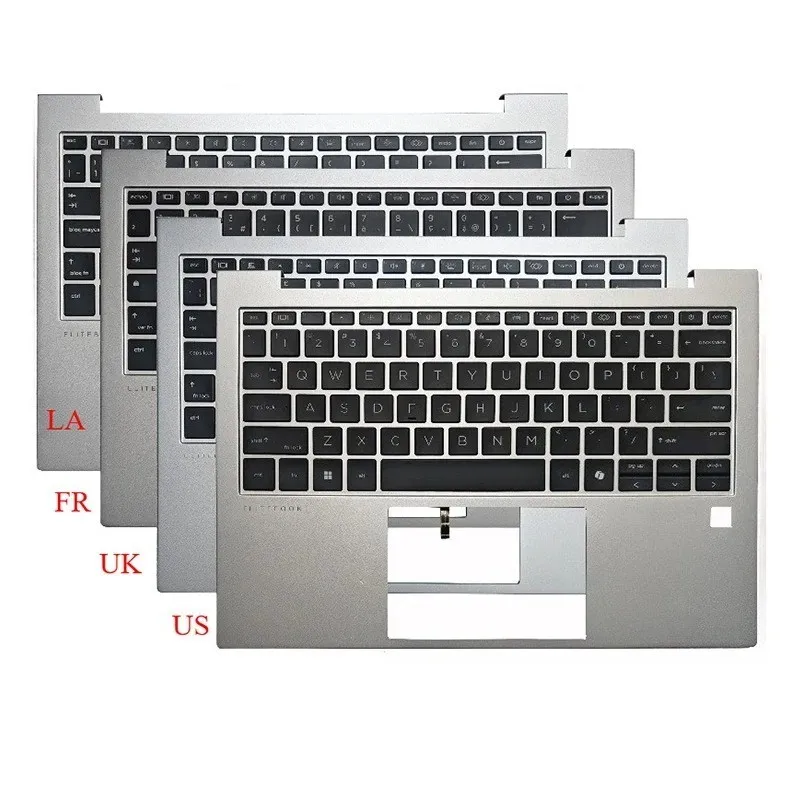 

New US UK FR LA For HP EliteBook 835 G11 830 G11 Palmrest W/Backlit Keyboard