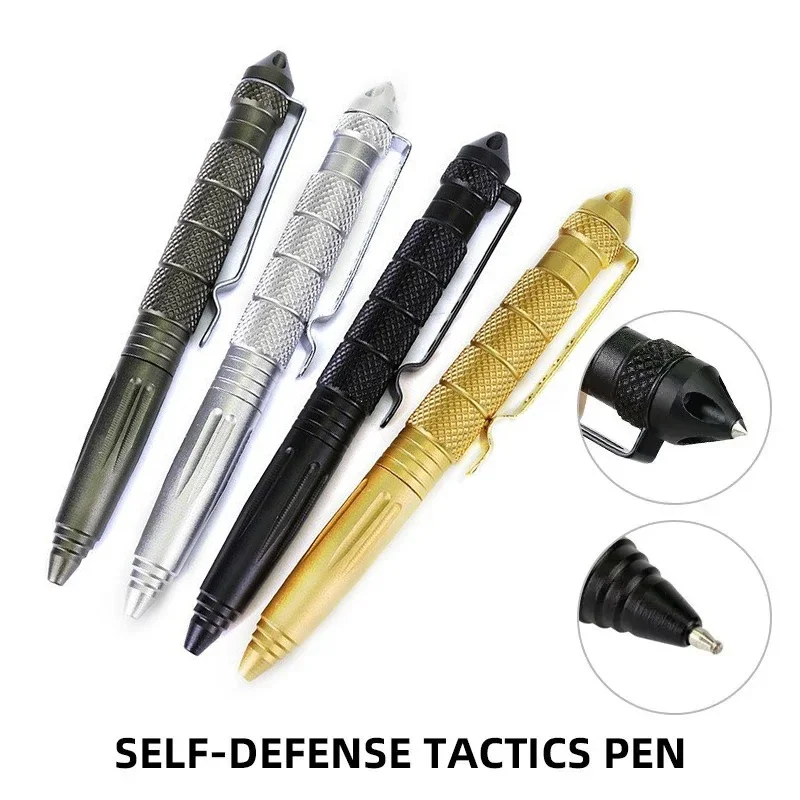 

Multi Functional Tactical Pen High Quality Aluminum Anti Skid Portable Self DEFENCE Pen Steel Glass Breaker Survival Tool