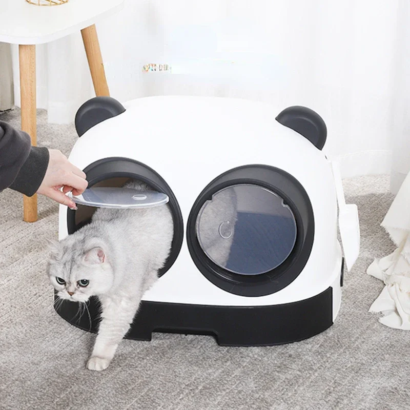 Enclosed Drawer Cat Bedpans Sandbox Leak Proof Big Toilet Cat Bedpans Indoor Playground