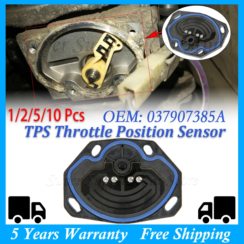037907385A TPS Drosselklappensensor für VW Golf GL Monoponto Jetta Passat Seat Skoda Citroen Audi 80 Renault Peugeot Lancia