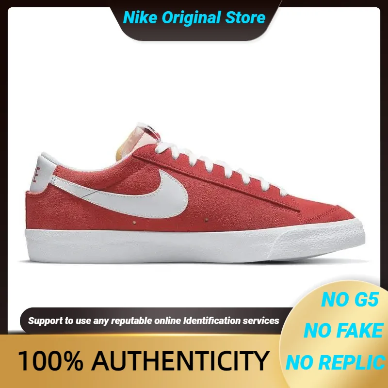  Nike Blazer Low 77 University Red Sneakers shoes DA7254-600 With Original Box