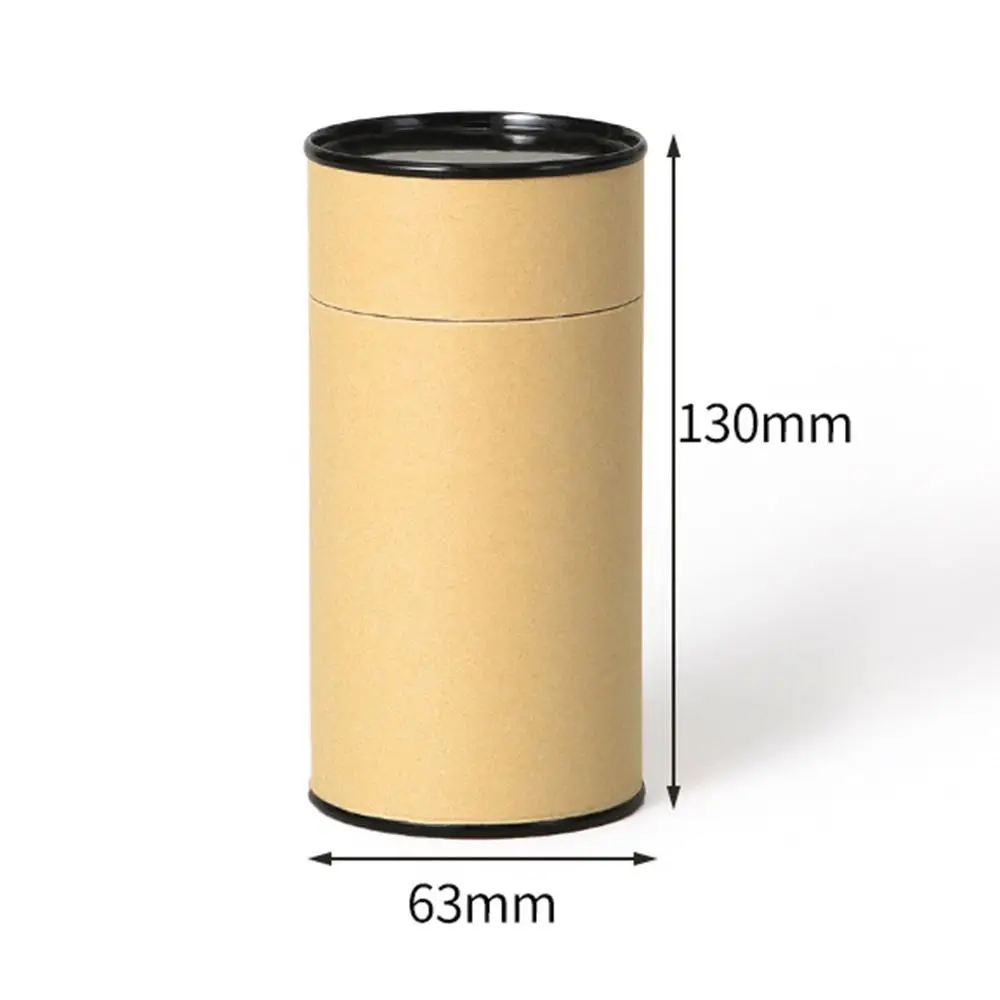 Accessories Multiple Sizes Packaging Boxes Kraft Paper Crafts Storage Box Cylindrical Cardboard Containers Jars For Women Girls