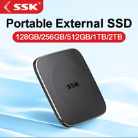 SSK External Solid State Drives 1TB 2TB Portable Hard Drive External Hard Drive Type C USB3.2 GEN2 External Storage for Laptop