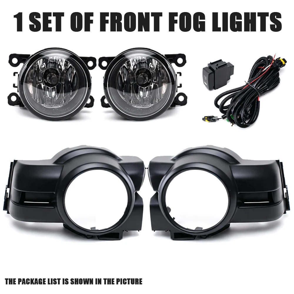 DLAA Front Bumper Fog Lamp Upgrade Kit FOR Nissan Urvan NV350 2015-2020 Version Additional Foglight Set Switch + Wirin
