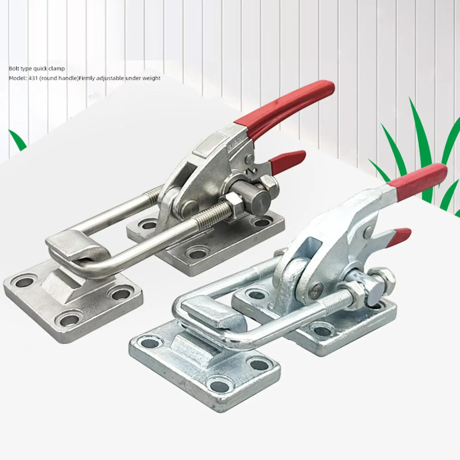 Heavy Duty Large Toggle Clamp Latch 10.2 Inch Self Lock U Bolt 7496lbs Holding Capacity for Trailer Machine Hardware
