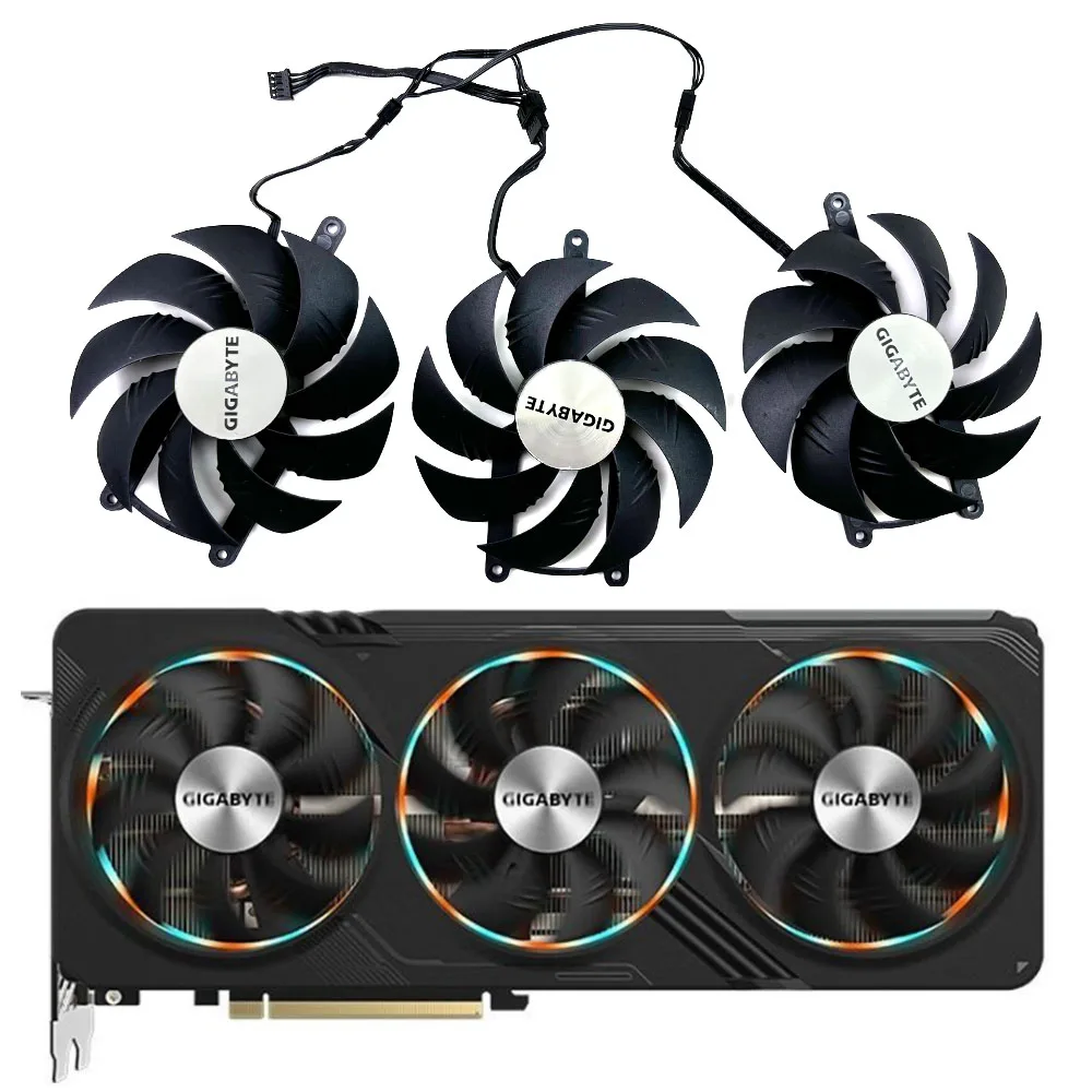 

new cooling fan 97mm 4PIN GeForce RTX 4070 GAMING OC V2 12G suitable for Gigabyte RTX 4070 graphics card cooling fan replacement