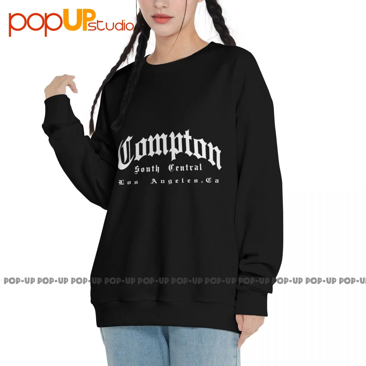 Compton Nwa 213 South Central Los Angeles Ca Sweatshirt Pullover Shirts Top Casual Fashion Hot Selling