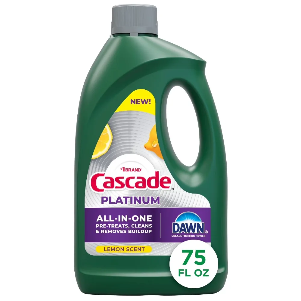 Best seller Lemon Scented Dishwashing Liquid Gel Professional Kitchen Cleaning Concentrate Refill Large Size 75oz Bulk Supply High Efficiency Degreaser Fresh Fragrance Long Lasting
