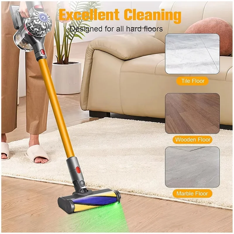 ABVI-cepillo de rodillo para aspiradora, cepillo de suelo para Dyson, piezas de repuesto de cepillo de rodillo suave, accesorios de repuesto