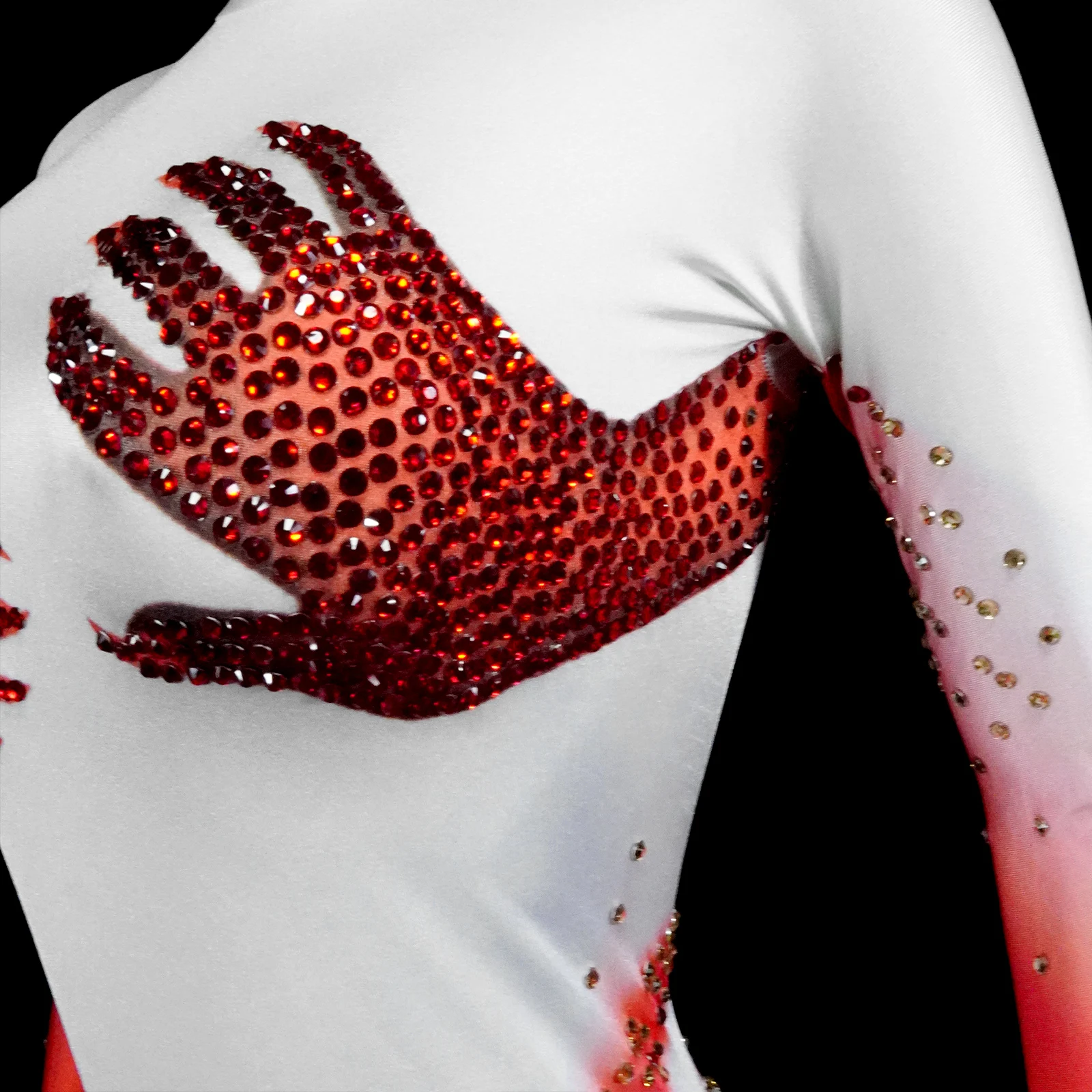 섹시한 풀 다이아몬드 긴 소매 점프수트 여성용 무도회 폴댄서 공연 패션 클럽 의상 사진 촬영용