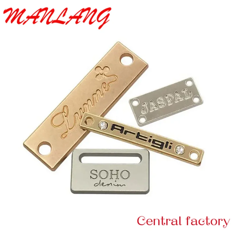 Custom  Custom Small Engraved Embossed Logo Metal Plate