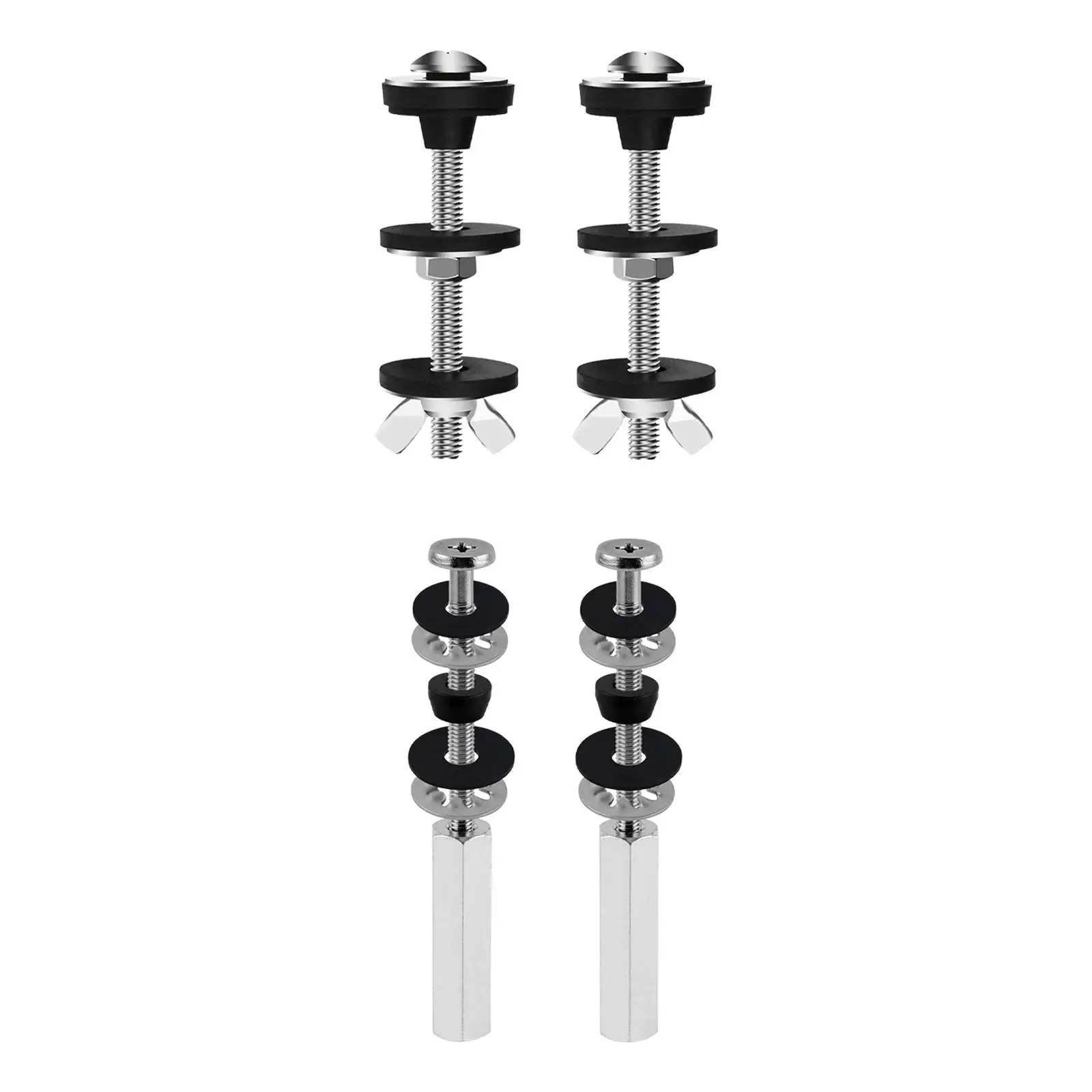 

2 шт. сменный винт для бачка унитаза, простые в установке бытовые резиновые прокладки