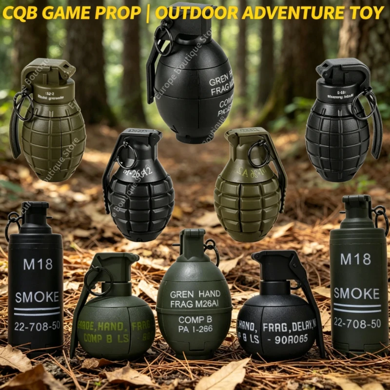 M67 Smoke Grenade Model Toy 10 Different Styles Water Burst Novelty Game Prop for Outdoor Play Gift