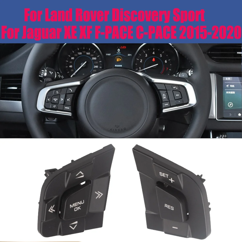 For Jaguar XE XF F-PACE C-PACE 2015-2020 Car Multi-Function Steering Wheel Switch Control Button For Land Rover Discovery Sport