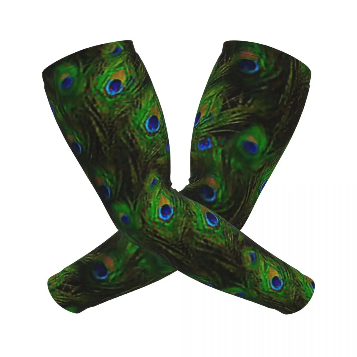 

Павлиньи перья рукава для мужчин и женщин защита от солнца и ультрафиолета татуировка прикрытие спорт охлаждение велосипедный спорт