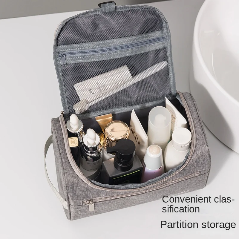 Waterproof Men Comestic Storage Bag High Capacity Nylon Travel Toiletry Organizer Hanging Women Zipper Makeup Wash Pouch