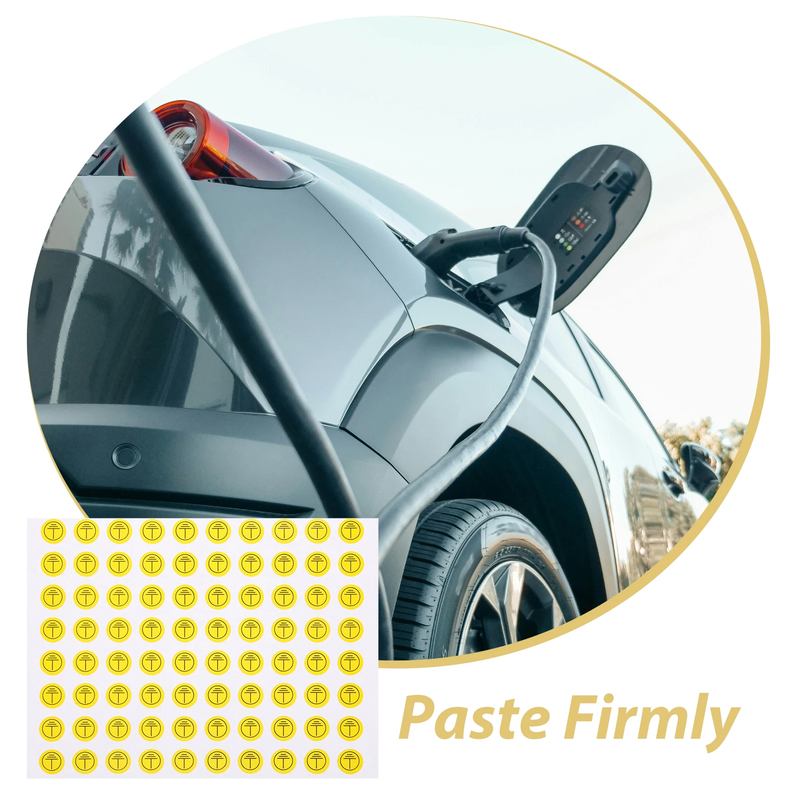 800pcs Identification Stickers Set Circular Warning Labels For Electrical Panels Grounding Symbol Decals Safety Signs Floor Sign