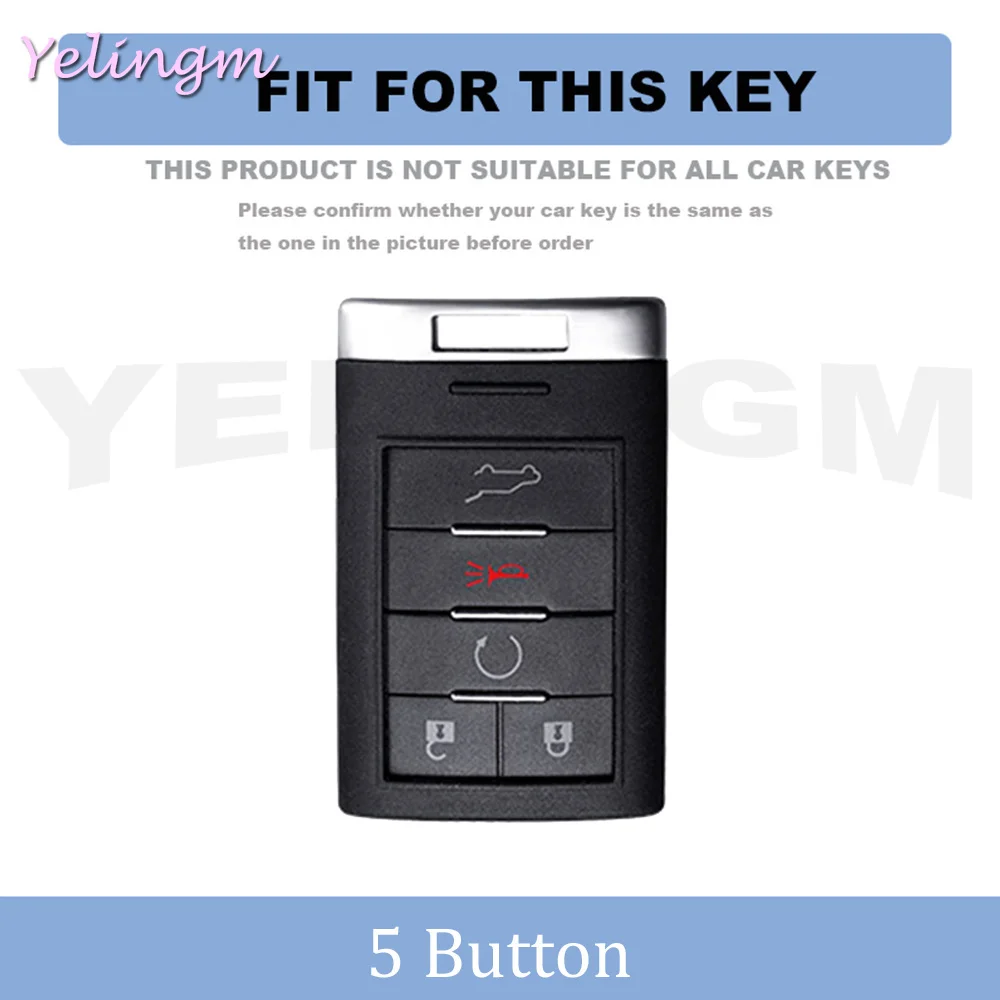 Shell Fob TPU Car Remote Key Case Cover For Chevrolet C7 Corvette Cadillac CTS ATS 28T CTSV XTS DTS SLS SRX XLS STS Escalade