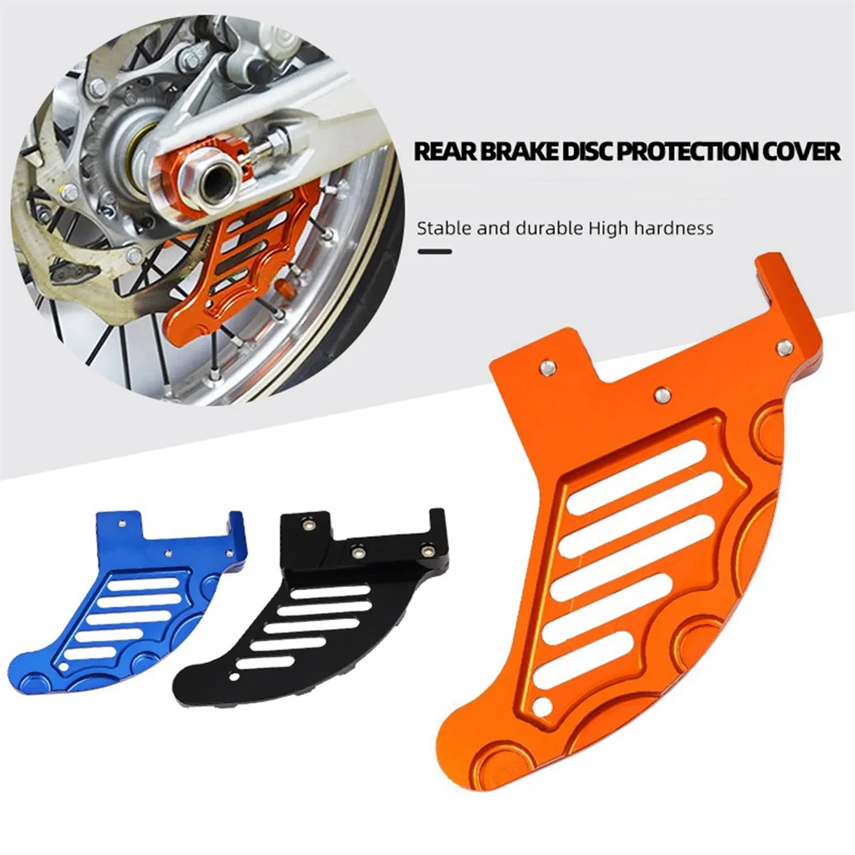 Orange Rear Brake Disc Guard Protector for KTM Bike SXF EXC XCW SX XC MXC 125 - 500cc