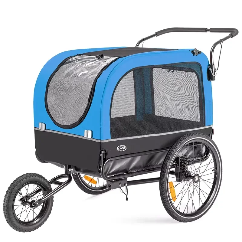 Foldable Iron & Fabric Bicycle Cargo Trailer for Camper or Shop Use Pet Dog Luggage Carry