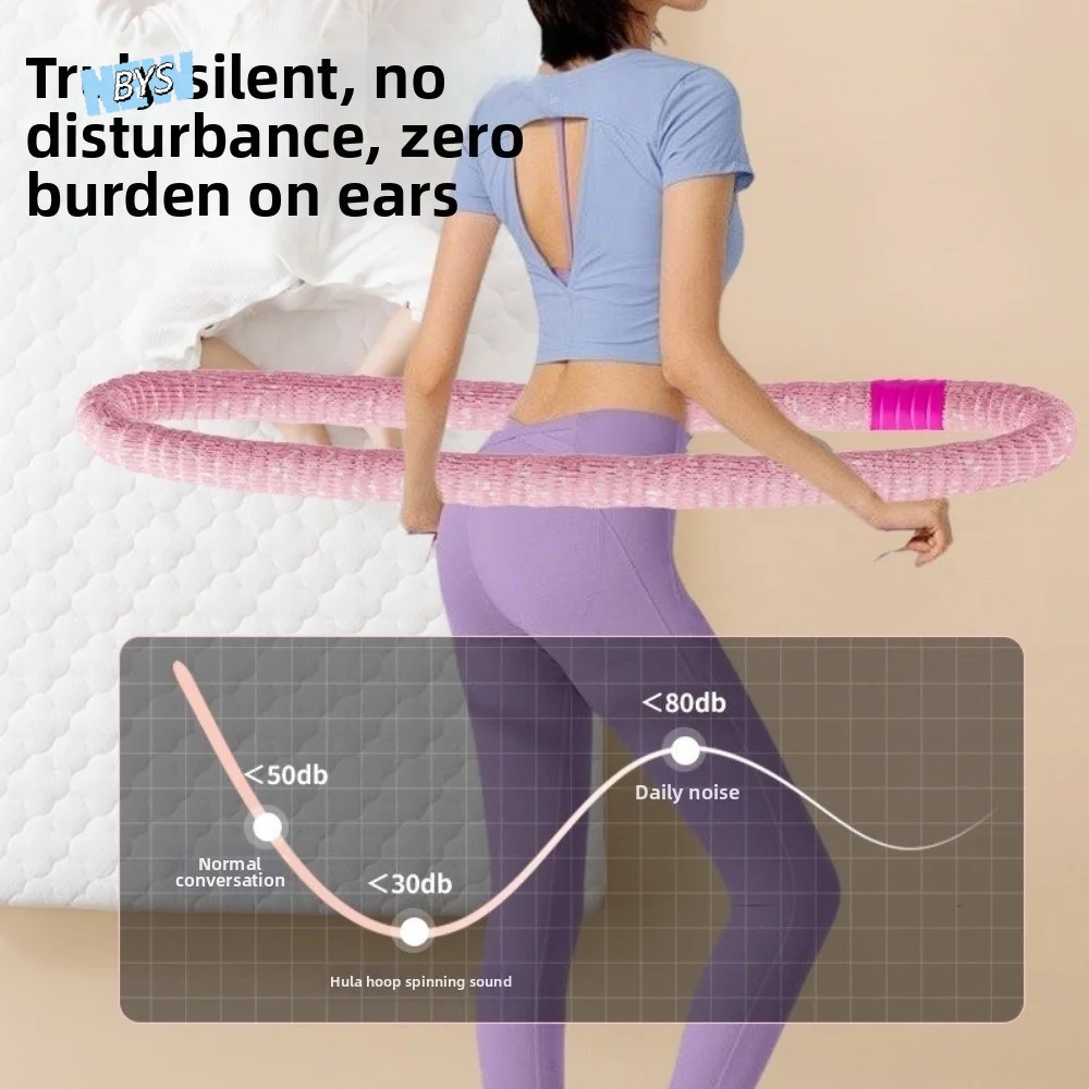 Aro de Ejercicio con Resorte Suave, Bajo Ruido, Resorte Interno con Peso, Aro de Ejercicio para Pérdida de Peso, Adelgazamiento de Abdomen, Tubo de Resorte, Aro de Yoga
