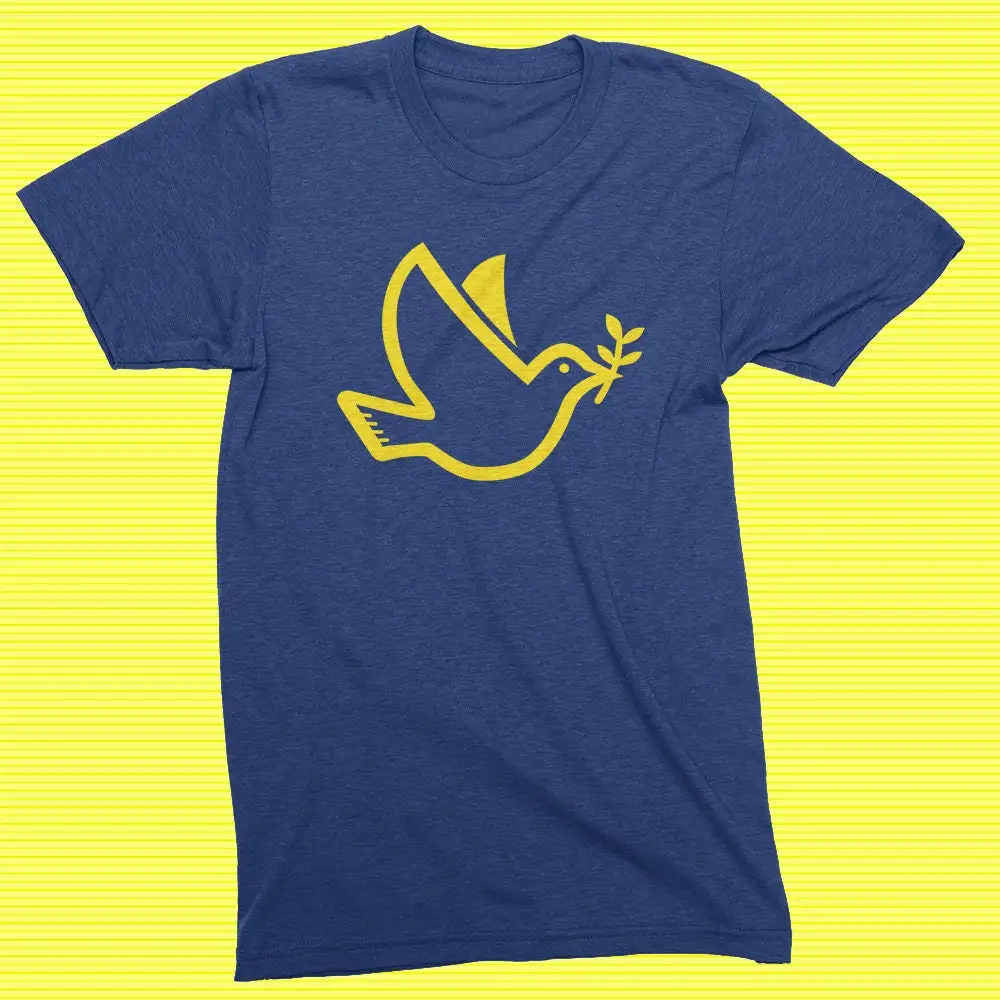 Peace Dove T Shirt Heather Blue Vintage Future Is Female Charity Love Lgbt Rights