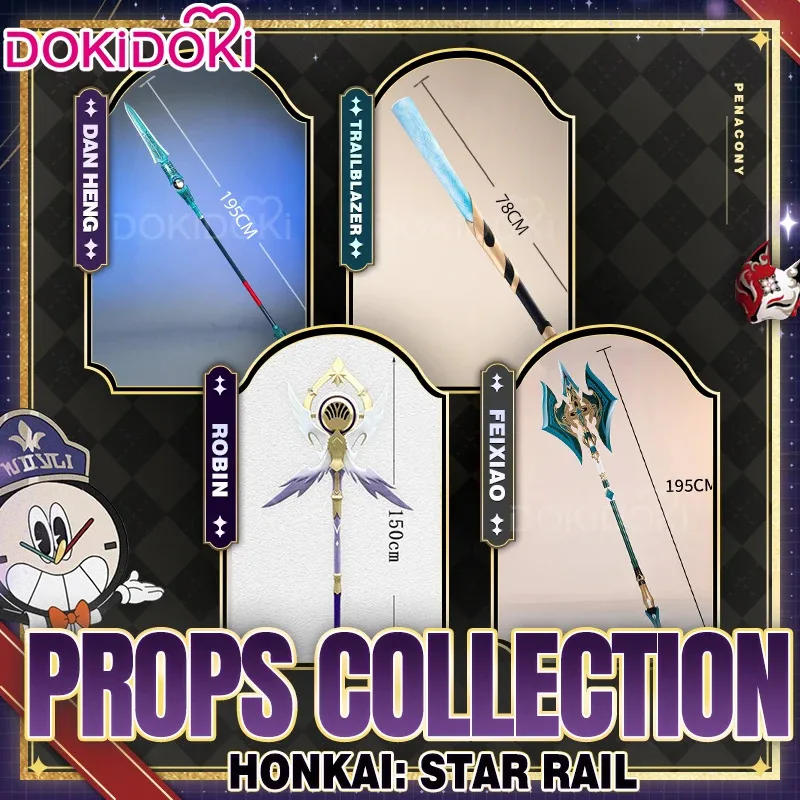 qq28LQIN STOCK Dan Heng Stelle Caelus Robin Firefly Cerydra Game Honkai: Alat Peraga Cosplay DokiDoki Rel Bintang