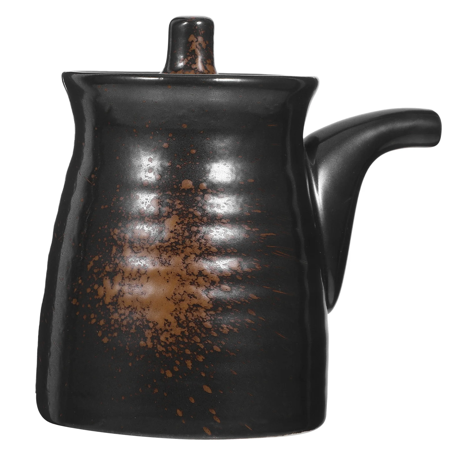 

Ceramic Condiment Bottle Oil Pot Vinegar Dispenser Moderate Capacity Exquisite Design Smooth Surface Kitchen Use