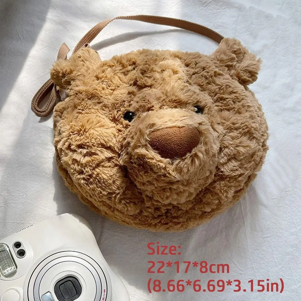 Mode Cartoon Mädchen Tasche Pelzigen Bär Frauen Schulter Lagerung Tasche Umhängetasche Messenger Tasche Kind Geburtstag Geschenke