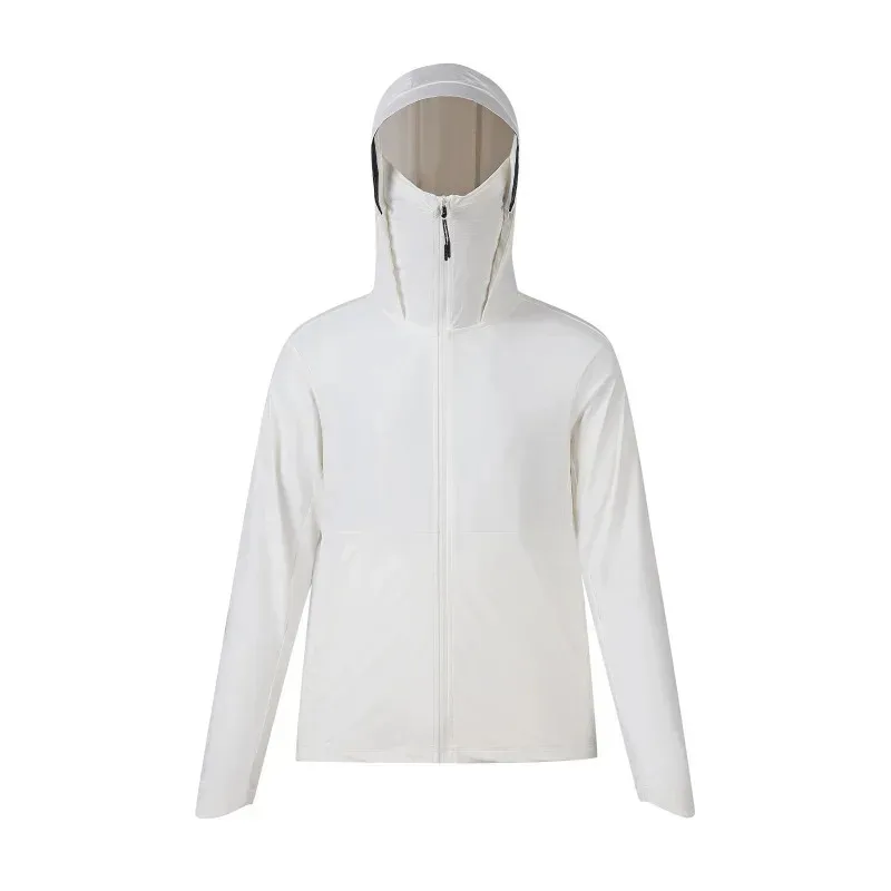 

DAVIDSHAO Top Quality EU US Size Sun Protection Clothing for Men Women Cool Feeling Jacket with Hat Brim UV Protect Cover Face