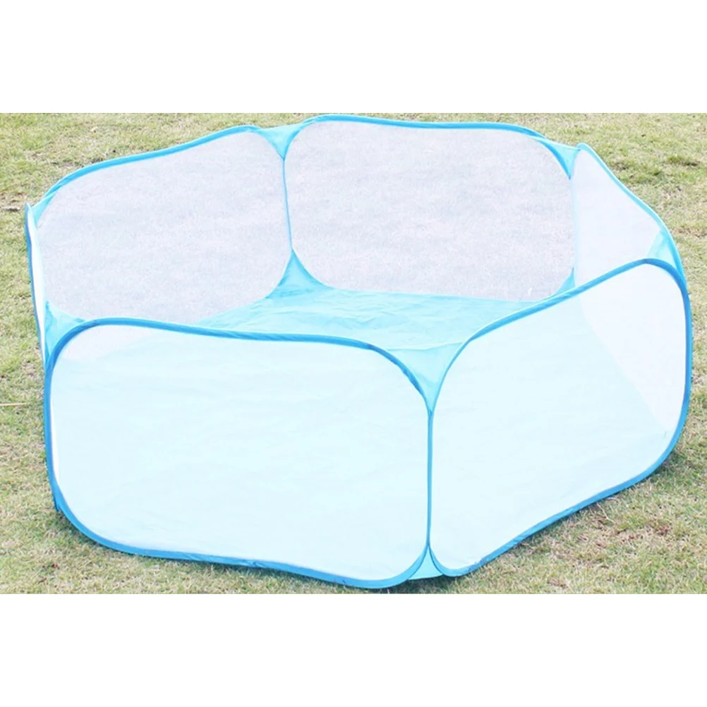 1pc Playpen Ball Pool Net Foldable Ball Pool Tent Ocean Balls Fence Ball Pit Playpen (Blue) ocean ball tent