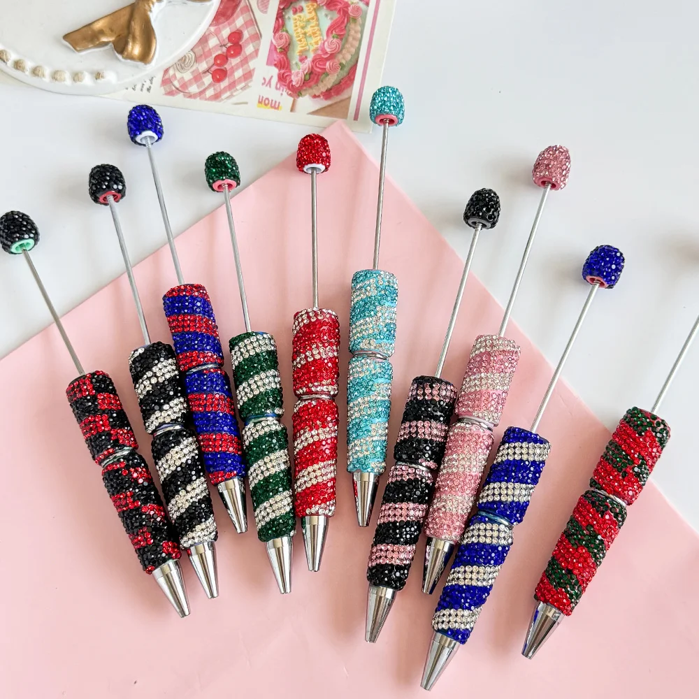 

Cordial Design 15*154MM 20Pcs DIY Jewelry/Rhinestone Plastic Pens/Beaded Pen Accessories/Hand Made/Beadable Pen Findings #19179