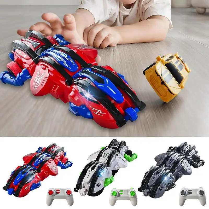 Rolling stunt car 2.4G high-speed driving deformation car six-wheel flipping children's drift remote control car Toys Gift