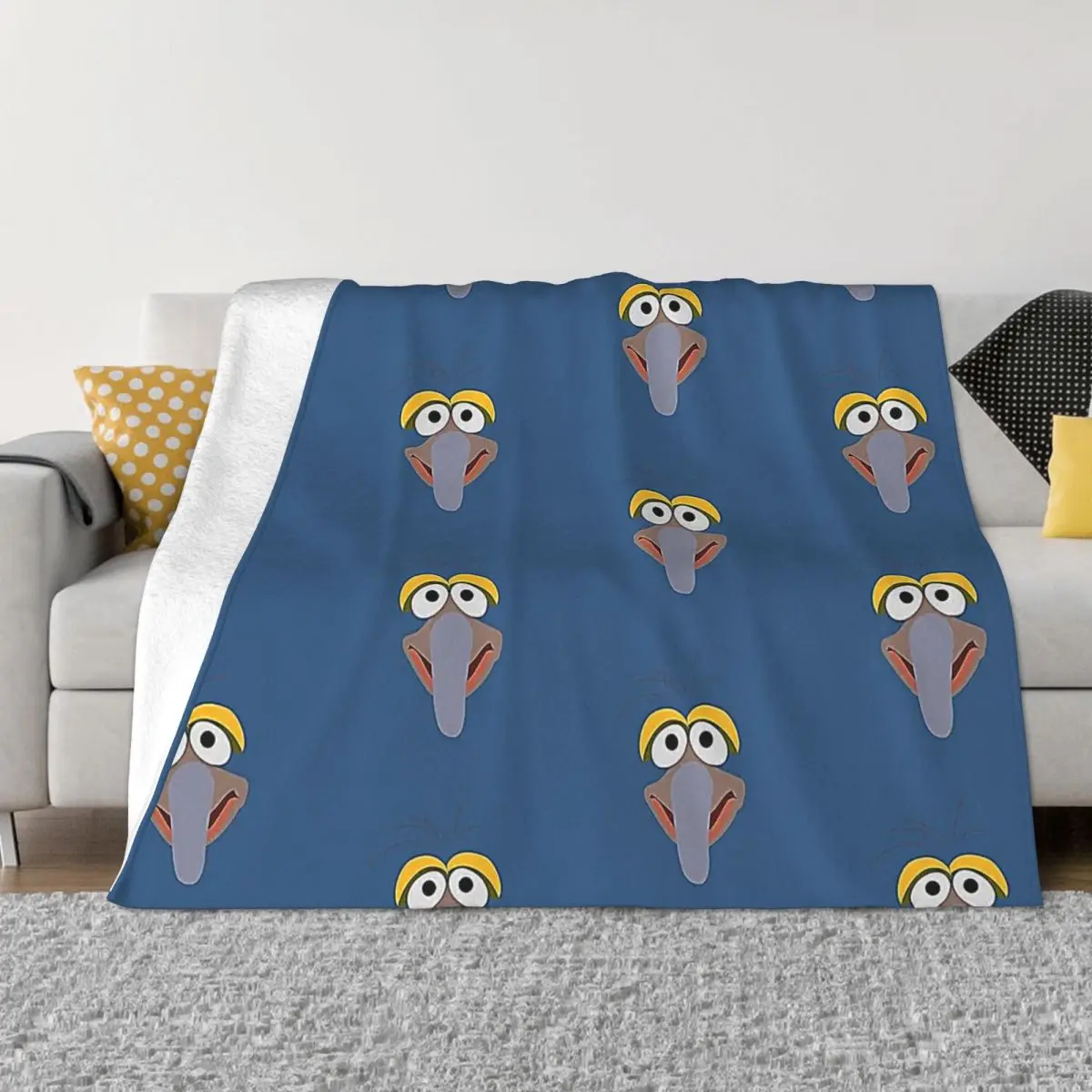 Gonzo Throw Blanket Ultra-Soft Micro Fleece Blanket Black Flannel Blanket